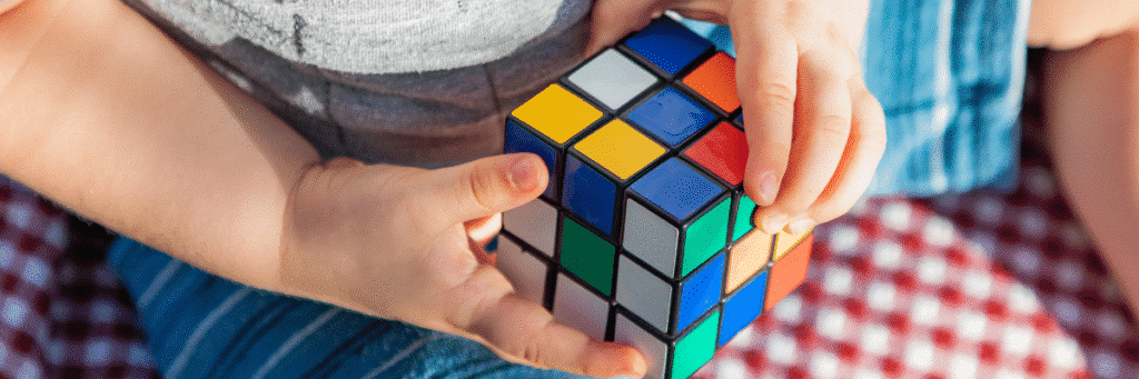 Toddler exploring sensory play during hands on learning for toddlers