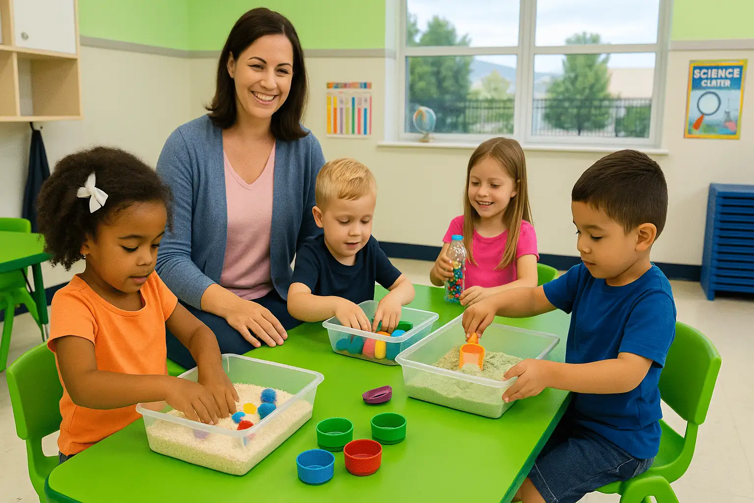 Toddler classroom activities at STEM Child Care Castle Rock